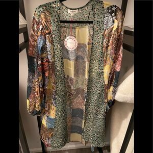 Unique Gorgeous Sheer Animal Print Kimono Cardigan